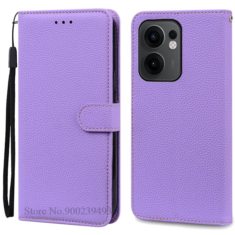 Reno 13F Case For Oppo Reno 13F Case Leather Flip Wallet Cover For Oppo Reno 13F 5G Case Soft Book Cover Coque Fundas Shell