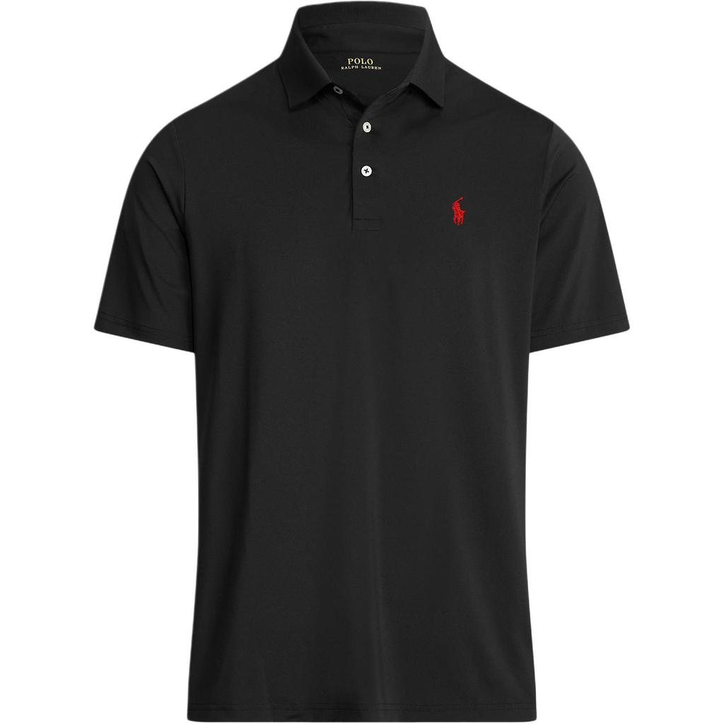 Polo Ralph Lauren Solid Color Logo Embroidered Short Sleeve Polo Shirt Men tops Black 710864868-003