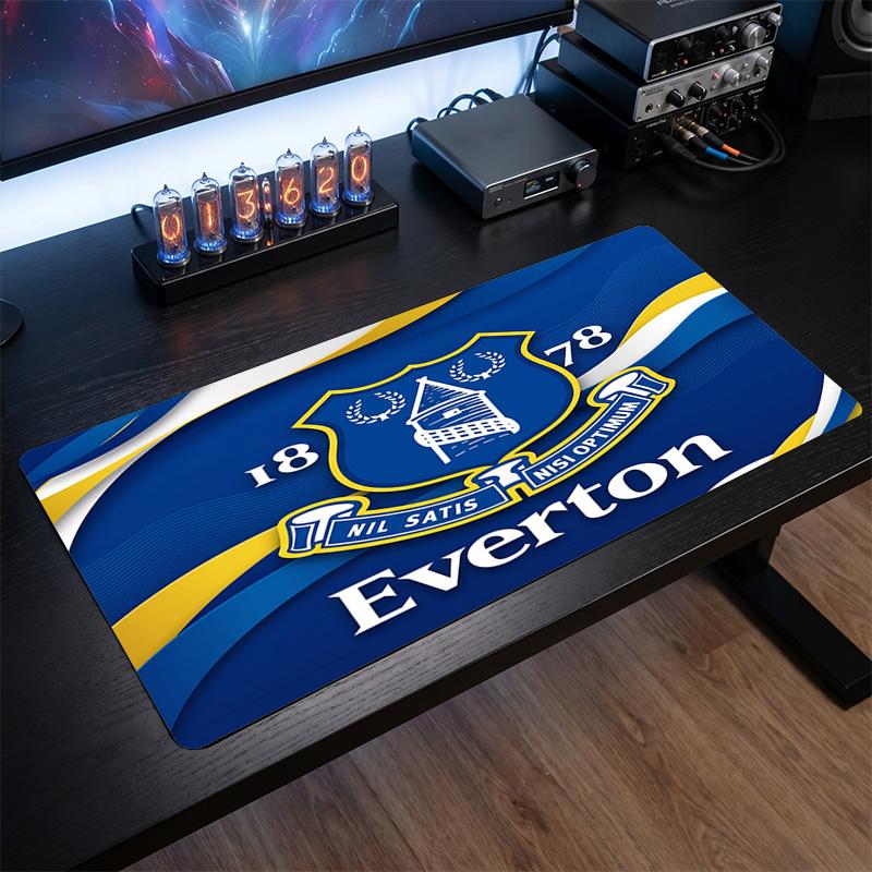 Everton Fußball Druck Großes Mauspadd, Rutschfeste Erweiterte Gaming Schreibtischmatte für Büro Zuhause