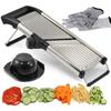 Adjustable Mandoline Vegetable Slicer by Chef's INSPIRATIONS. Best for Slicing Food, Fruit and Vegetables. Mandolin Slicer Julienne Cutter. Cut Proof