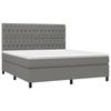 VidaXL Slatted Bed Base with Mattress and LED, Upholstered Bed, Double Bed, Adult Bed for Interior Bedroom, 3135134