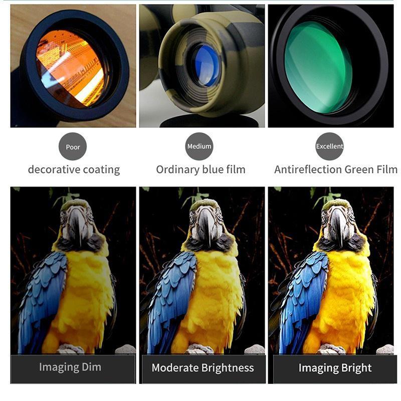 Powerful Binocular Long Range Telescope Hd Zoom Portable Professional Folding Low Light Night Vision Monocular 4k For Tourism Outdoor Tools