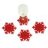 4pcs Christmas Circular Coaster Shape Of Snowflake Christmas Tree Felt Cup Mat X-Mas Party Decoration Table Accessories Pad