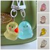 Halloween Ghost Keychain Luminous Halloween Boo Basket Stuffers Glow In The Dark Keychains Phone Pendant Charms Car Key Ring Set