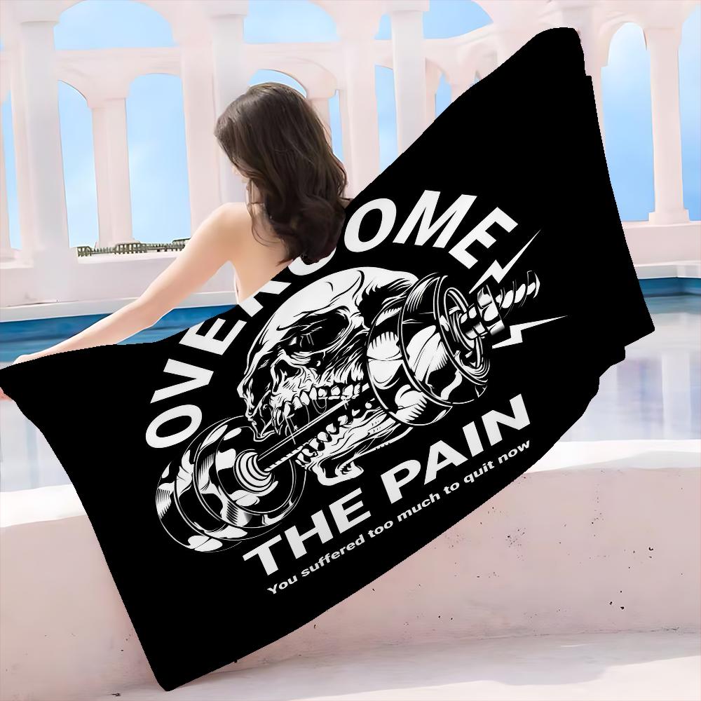 No Pain No Gain Beach Towel For Kids Personalized Bath Towel Pool Towel Vacation Gift Picnic Towel Party Gift