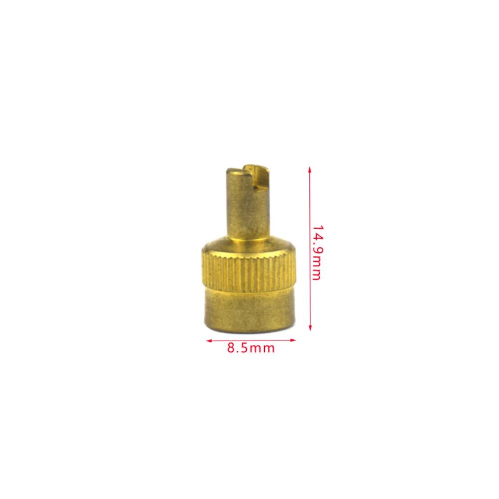 8pcs Copper Valve Stem Caps Nickel Plated Brass Dustproof Tire Valve Caps Seal Nipple Caps Cover for Car Motorcycle Valve Stems 1