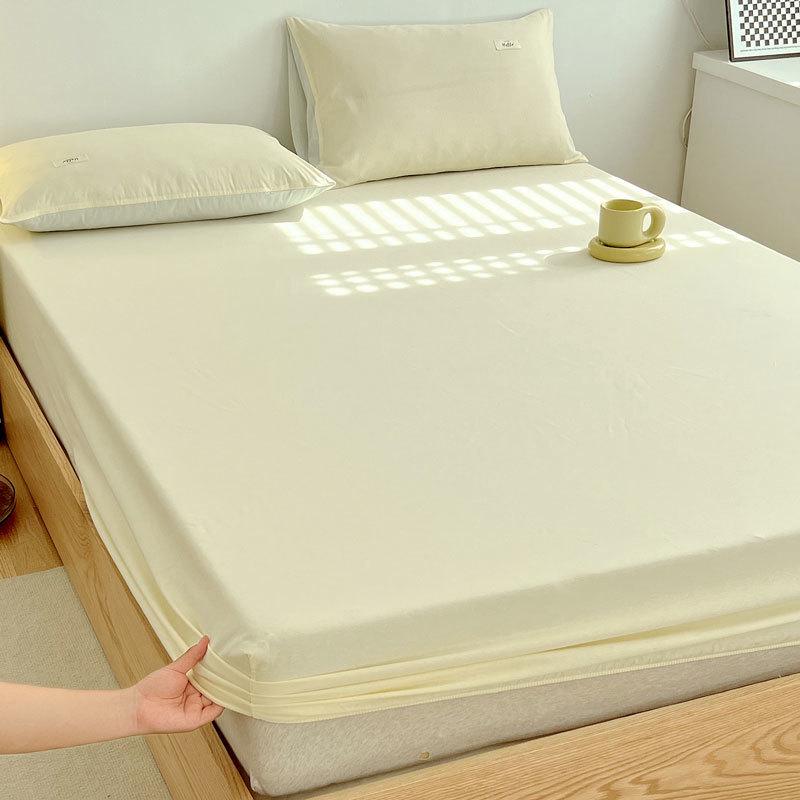 Lenzing Tencel Summer Ice Silk 3-Piece Bed Set with Fitted Sheet & Mattress Protector