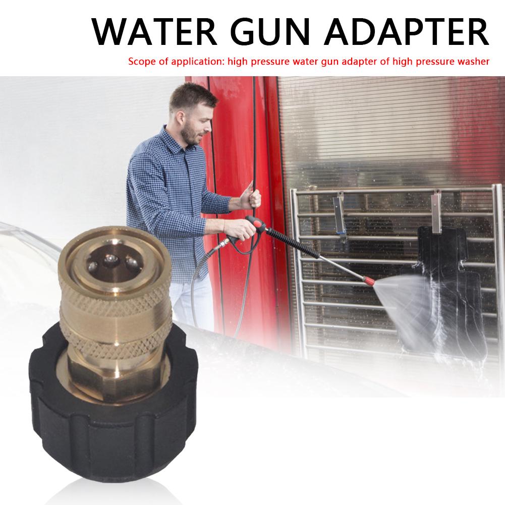 Car Wash Lance Connector 1/4 3/8 Inch QD Male To M22 14mm 15mm Female Connector Adapter for Pressure Washer Automobile