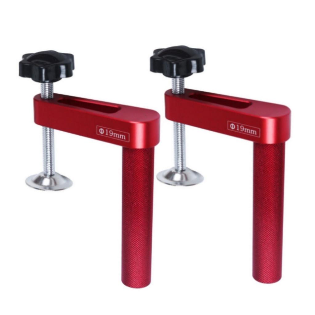 19mm / 20mm 1pc/2pcs Dog Hole Clamp Woodworking Bench Stop Bench Dog Clamp Aluminum Alloy Desktop Fixed Clip - Hold Down Clamps