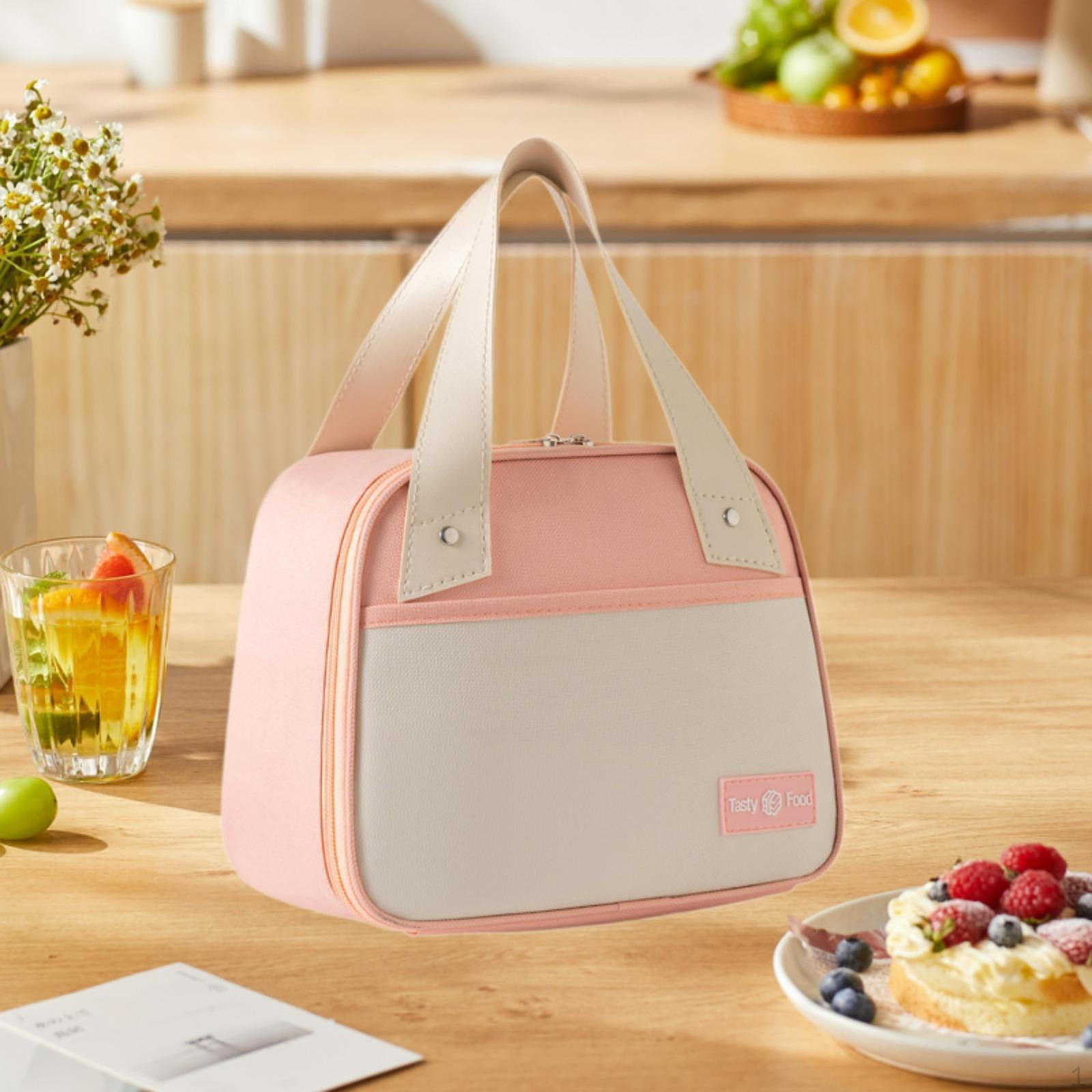 Изолированная сумка-холодильник для переноски легкой холодной пищи, термосумка для улицы розовый