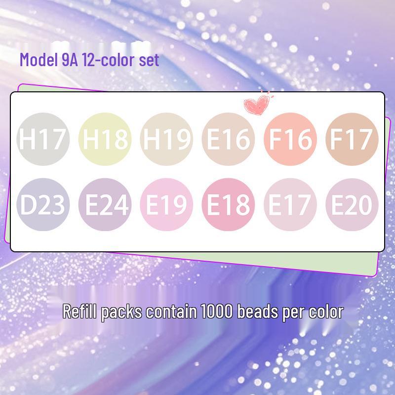 Pinbeads Fusion Beans Refill Pack: All-Color Series, 1000 Beads (2.6mm) for DIY Puzzle Crafting