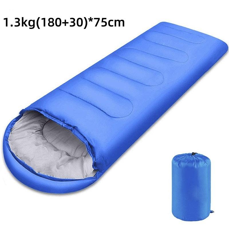 Camping Sleeping Bag Lightweight 4 Season Warm Envelope Backpack Outdoor Hollow Cotton Thickened Adult
