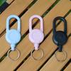 Retractable Keychain with Steel Wire Rope Carabiner Badge Reel Holder Clip Key Ring Heavy Duty Outdoor Camping Climbing Anti-lost Buckle