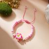 Bohemian Big Flower Charm Bracelets For Women Pink Red Blue Green Flowers Soft Clay Pottery Beaded Bangles Party Jewelry
