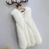 Imitation fox fur coat for women's autumn and winter new medium and long vest fur coat for women to keep warm