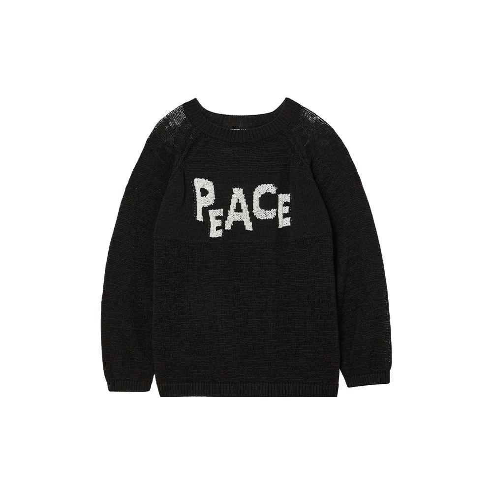 LAP Lettering See-Through Long Sleeve Knit As2Kh563