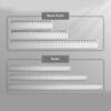 3Piece Set Transparent Rulers Friendly Material Multi Purpose Drawing Tool For Art Design Architecture