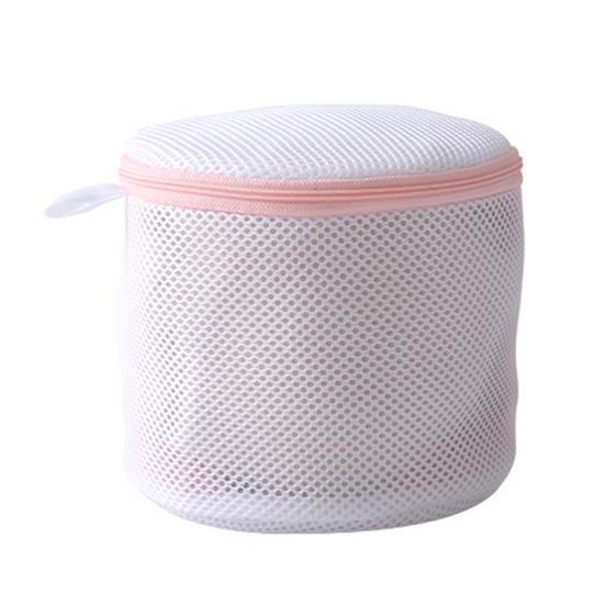 Laundry Bag Dense Mesh Anti-scratch Polyester Elastic Zipper Washing Bag