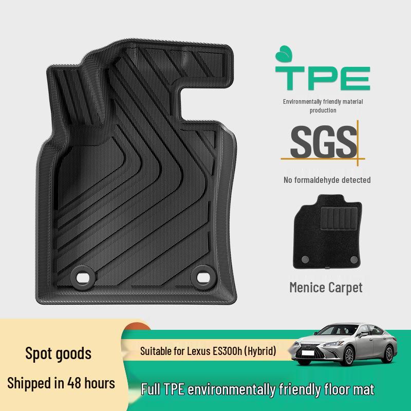 Eco-Friendly TPE Floor and Trunk Mats for 2018-2024 Lexus ES300H Hybrid