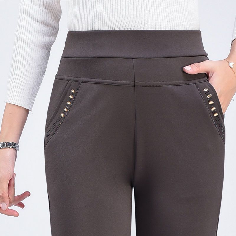 Spring Autumn Women Pants Sweat Pants Slim High Waist Stretch Pencil Pants Female Trousers