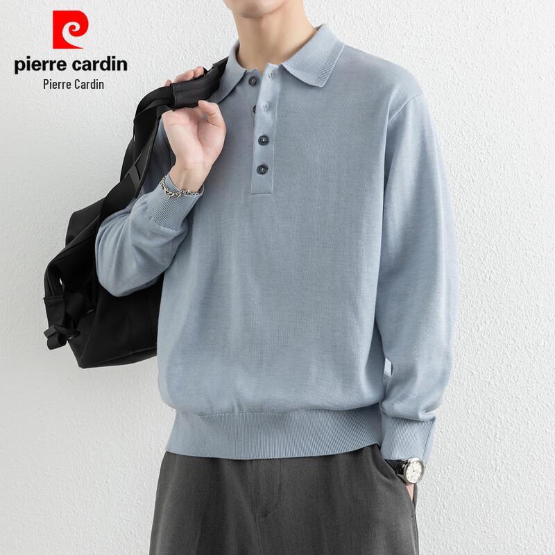 Pierre Cardin Men's Silk-Wool Blend Knit Polo Sweater
