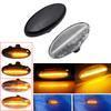 2-teilige LED-Seitenblinker-Repeater-Blinker-Blinker-Lampe für Mazda 2 3 5 6 GG GY MPS BT-50 MPV geräucherte klare dynamische Lichter