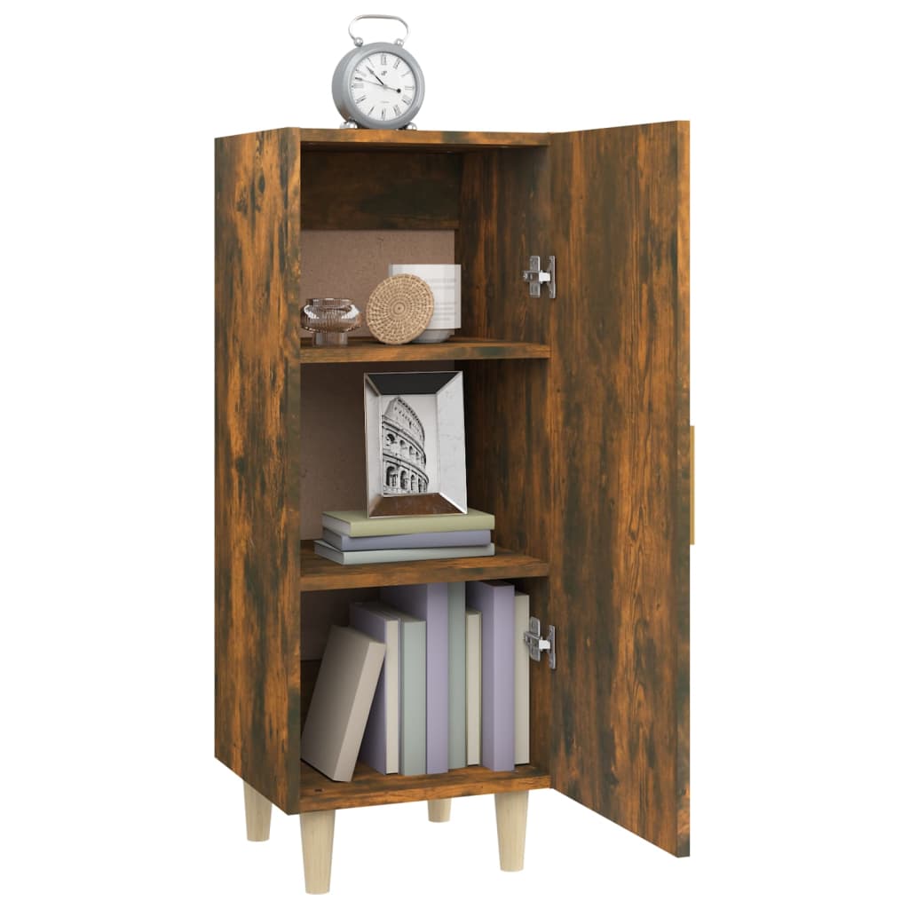 Sideboard Smoked Oak 34.5 x 34 x 90 cm Wood Based Panel