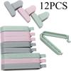 12pcs Mixed Color Plastic Sealing Clips Bag Clips for Food Storage Snack Chip Bag Sealer Moisture and Kitchen Sealing