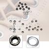 10x Grommets Eyelets Grommet Kit 6mm Inner Diameter Metal Eyelets for Bead Cores Bags DIY Craft Projects Leather Belts Shoes