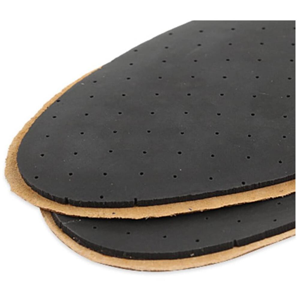 Healifty Ultra Thin Pigskin Leather Insoles Instantly Absorb Sweat Replacement Inner Soles Shoes Insole Pads for Women and Men's Shoes Size S