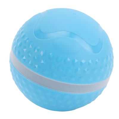 Smart Interactive Dog Ball Toy with LED Lights IP54 Waterproof Rechargeable Motion Activated Automatic Rolling Ball Toys Light Blue