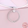 New O Heart Shape Fashion Pendant Key Chain Beads Fit Original Fashion Bracelet Necklace Diy Charm Women Jewelry