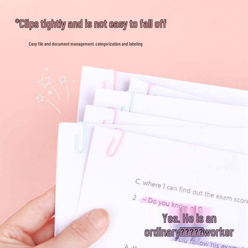 Morandi Color Metal Paperclips: Cute Planner Gift with Stylish Packaging and Label Pins