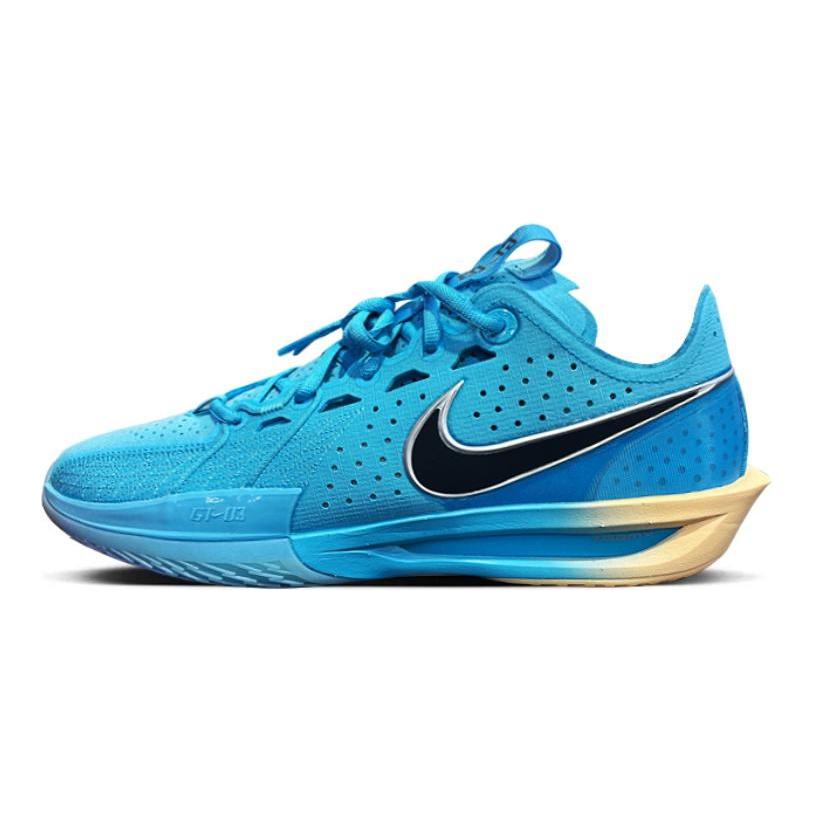 Nike Air Zoom G.T. Cut 3 Anti Slip Wear Resistant Low Top Basketball Shoes Men's Blue Black Asian Version Sneakers Casual DV2918-404