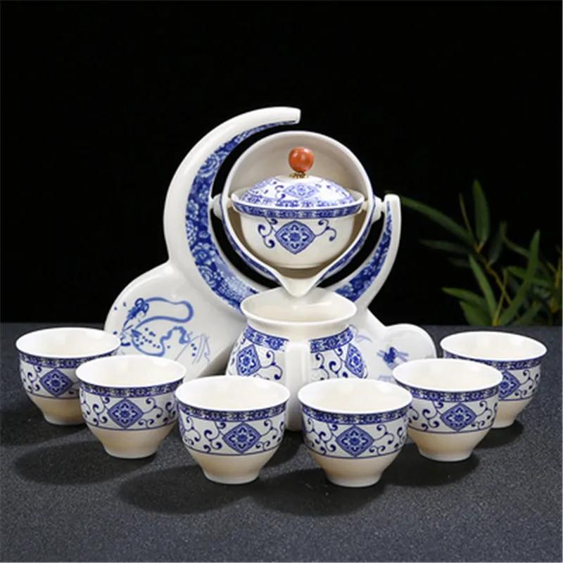 

Chinese Portable Tea Set Ceramic Outdoor Travel Afternoon Pot Crockery Porcelain Cup Ware S Gift for Friend Five-piece Set белый