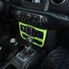 Dashboard Window Control Panel Cover Trim For Jeep Wrangler JL& JT 2018+Green