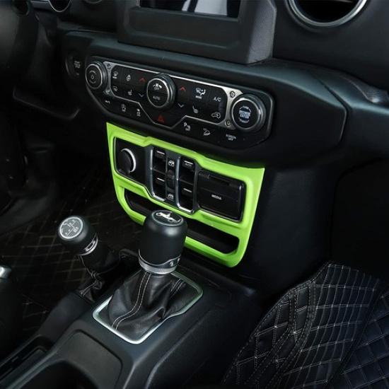 Dashboard Window Control Panel Cover Trim For Jeep Wrangler JL& JT 2018+Green