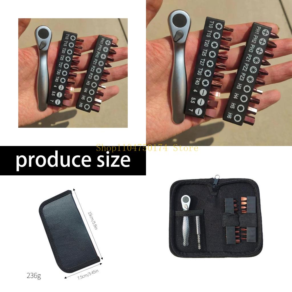 

Portable Mini Ratcheting Tool Ergonomic Grip Alloys Steel Bits With Zippers Case top sale China Mainland