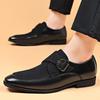Fashion Brown Business Men's Leather Shoes Designer's Versatile and Trendy Styles Outdoor Leisure Party Office and Wedding Plus Size -48