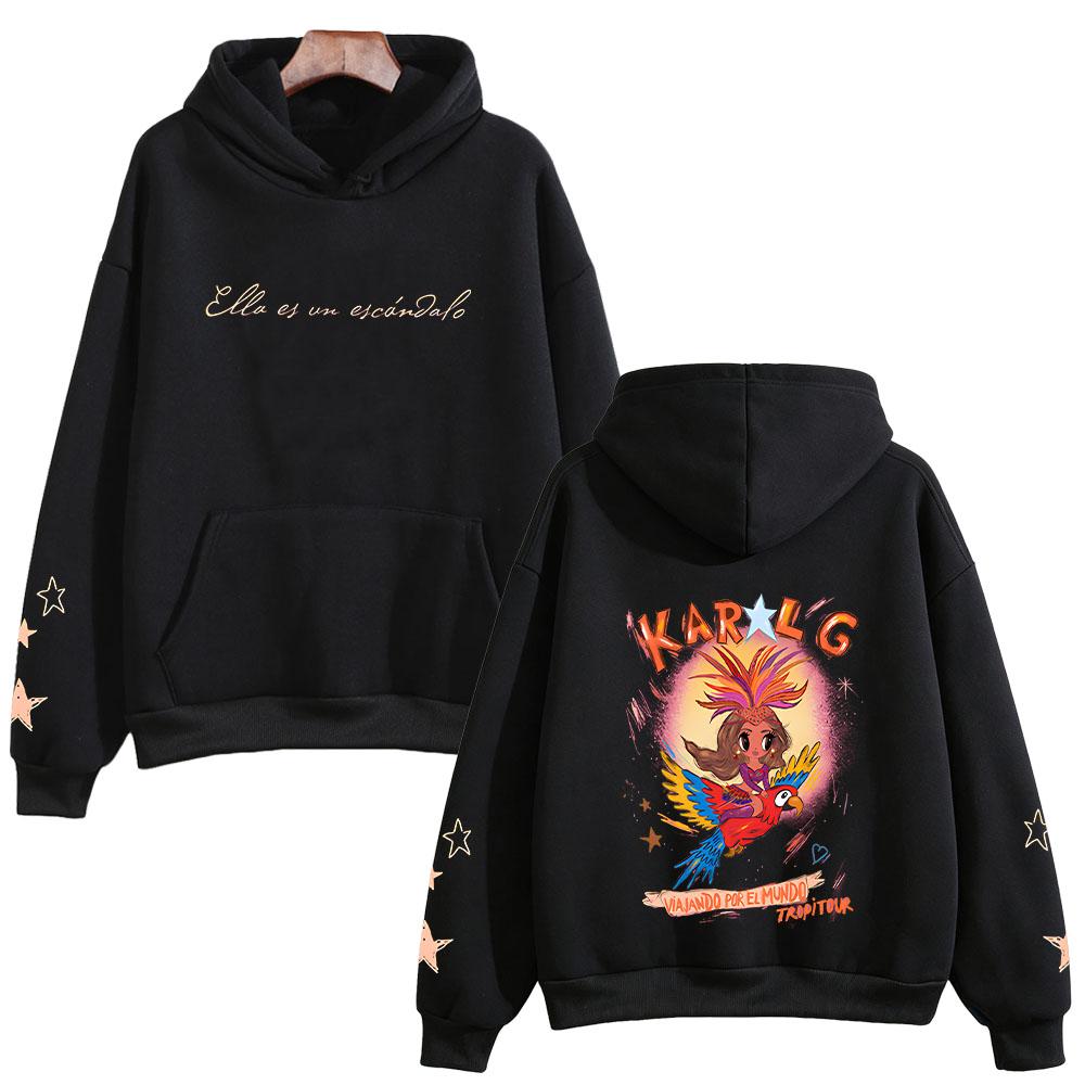 Ivonny Hoodie Karol G Graphic Clothes Unisex Men Women Pullover Sweatshirt Long Sleeve Fans Autumn Winter Tops Streetwear