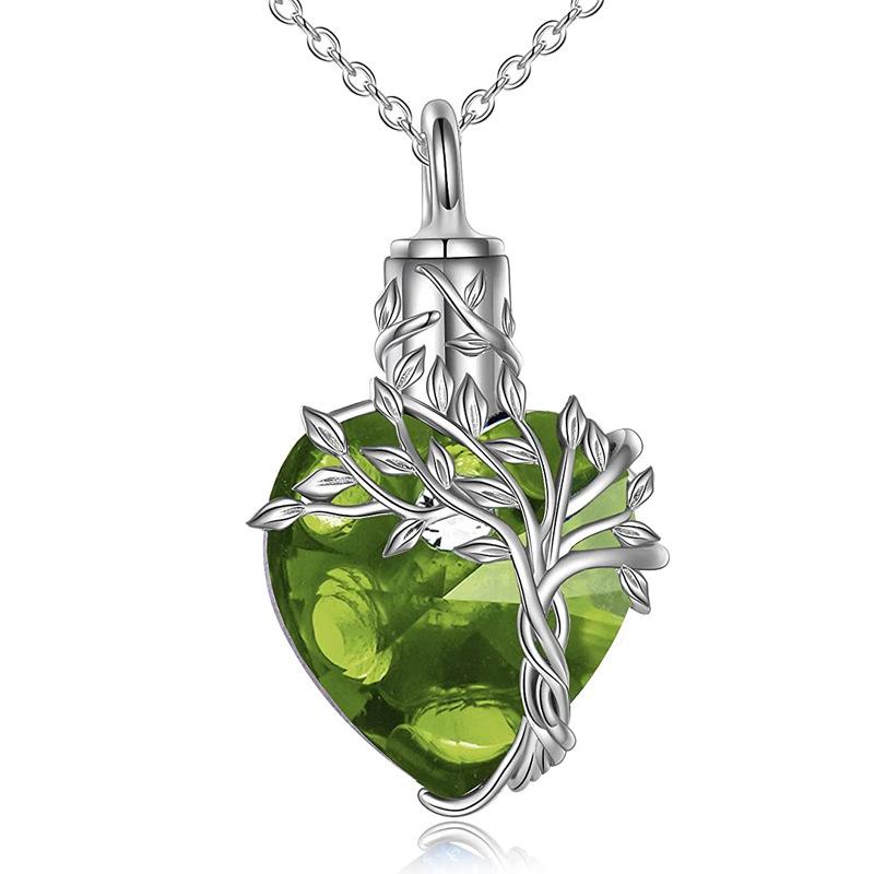 Herzbaum Halskette Gedenkschmuck Geschenke für Frauen Mädchen