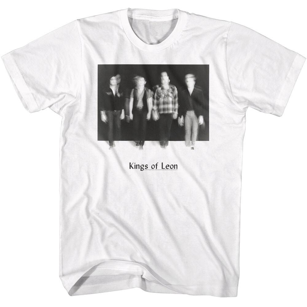 Kings Of Leon Sketchy Blurry Band Photo Men T Shirt Alt Indie Rock Band S