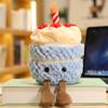 Cartoon Delicious Dessert Plush Doll Fruit Cake Personification Food Ice Cream Doll Dessert Shop Decoration Gift for Girls Boys