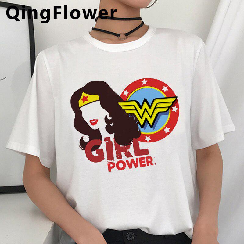 Футболка Harajuku Cool Wonder Women Fight Like A Girl, женская футболка ...