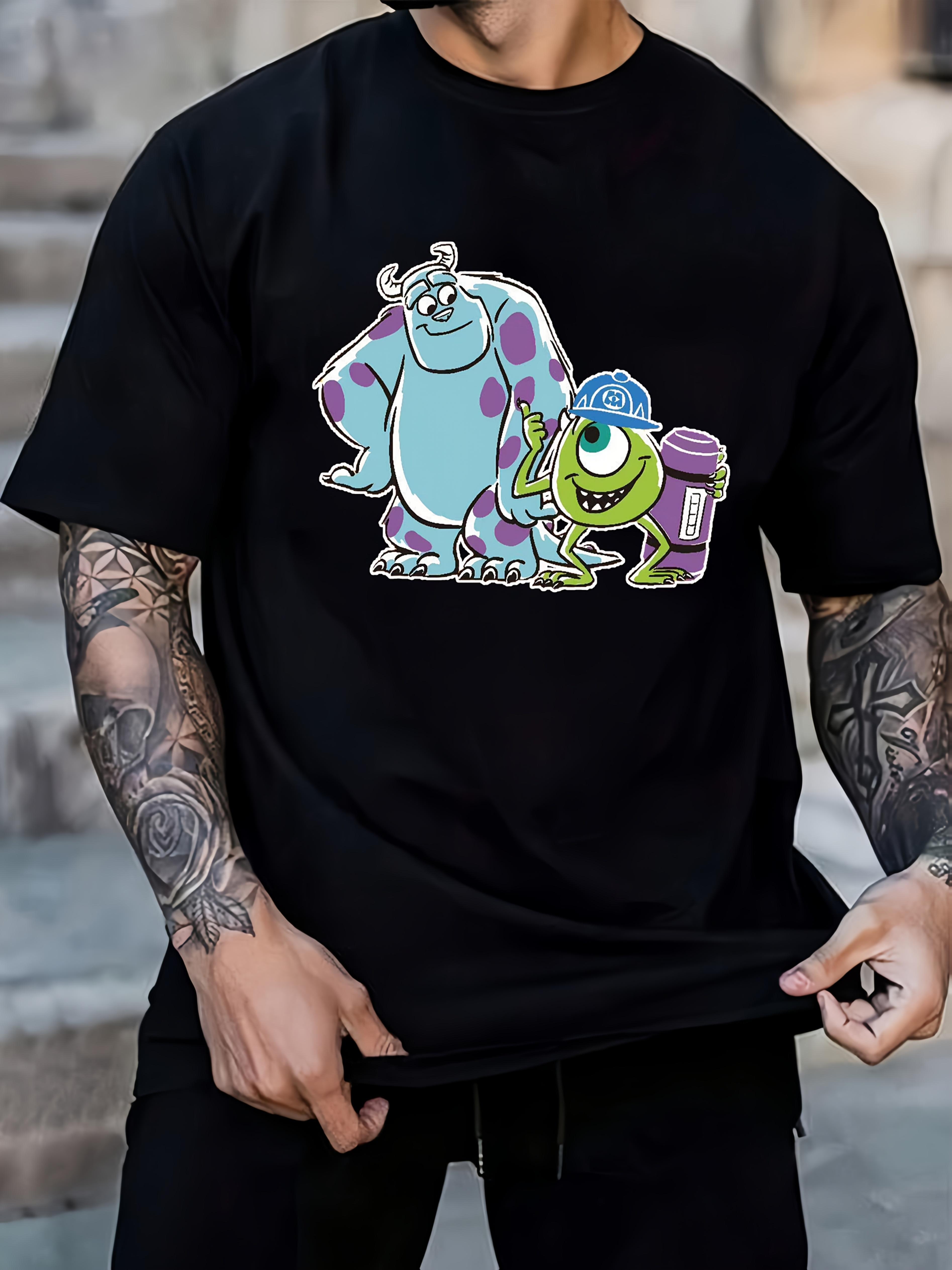 T-shirt Featuring Cartoon Monsters L