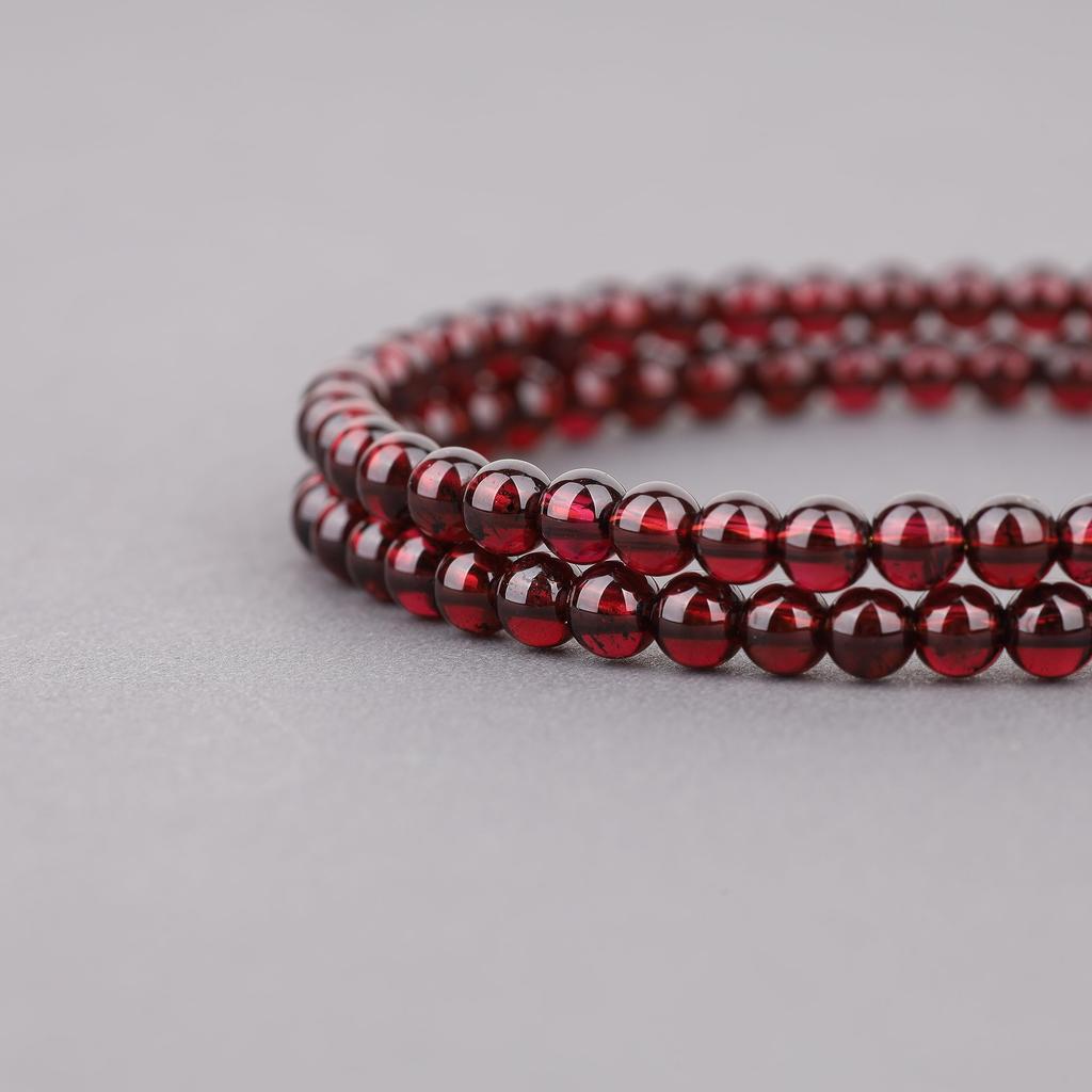 January Good Luck Power Stone Bracelet Bangle for Women [Koai] Garnet, Birthstone, Labradorite, Success, Amulet,