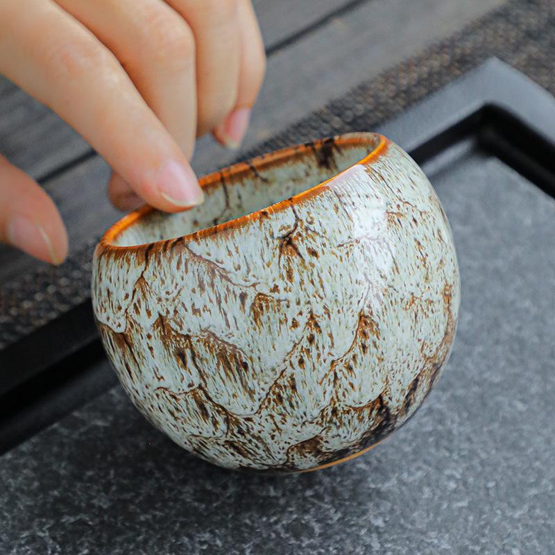 Šálek na čaj jednotlivý kus kiln change Tianmu glazura Jianzhan mistrovský šálek čajový šálek keramický espresso šálek kiln change glazura