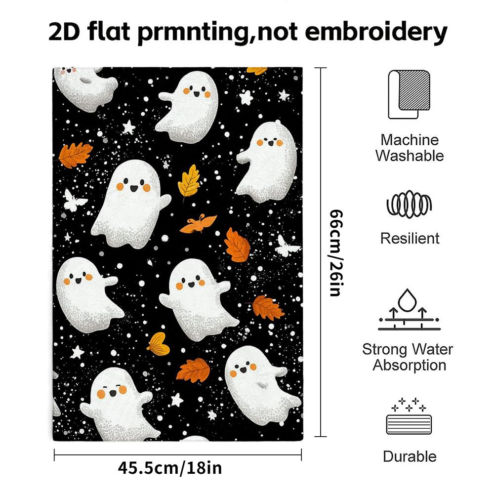 Autumn Ghost Towel, Quick Dry Absorbent Bath Towel