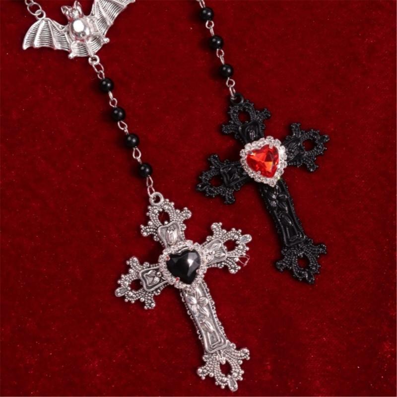 Elegant Beads Necklace Gothic Religious Necklace Pendant Necklace Neck Jewelry Modern Jewelry Present for Man and Women