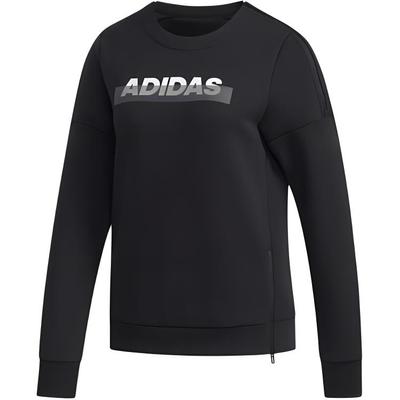 Gfx Sweat Letter Print Casual Comfortable Crew Neck Long Sleeve T-Shirt Women Tops Black EH3858